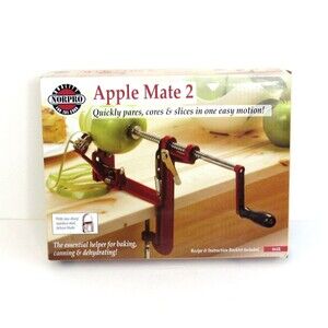 Norpro Apple Mate 2 - Pares, Cores & Slices Apples & Potatoes Red #864